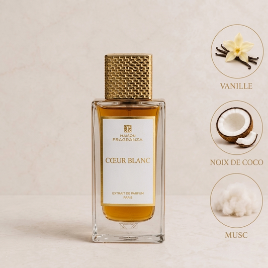 Cœur Blanc — Extrait de Parfum 100ml | Maison Fragranza