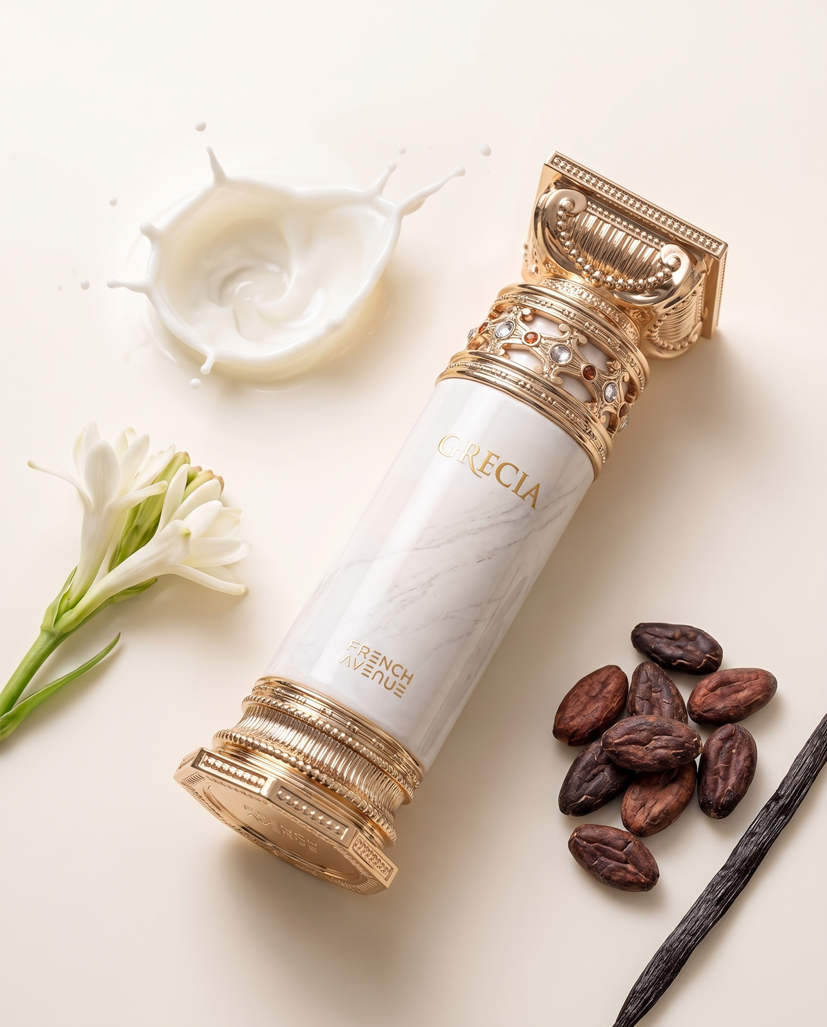 Grecia - lait, tubéreuse et cacao