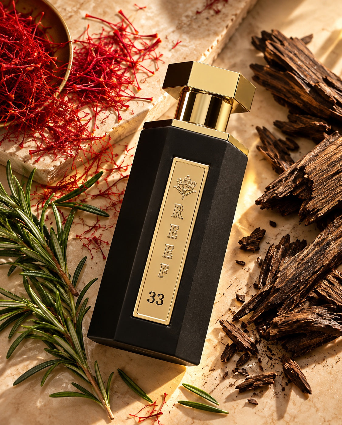 REEF 33 — safran, romarin et bois d’oud